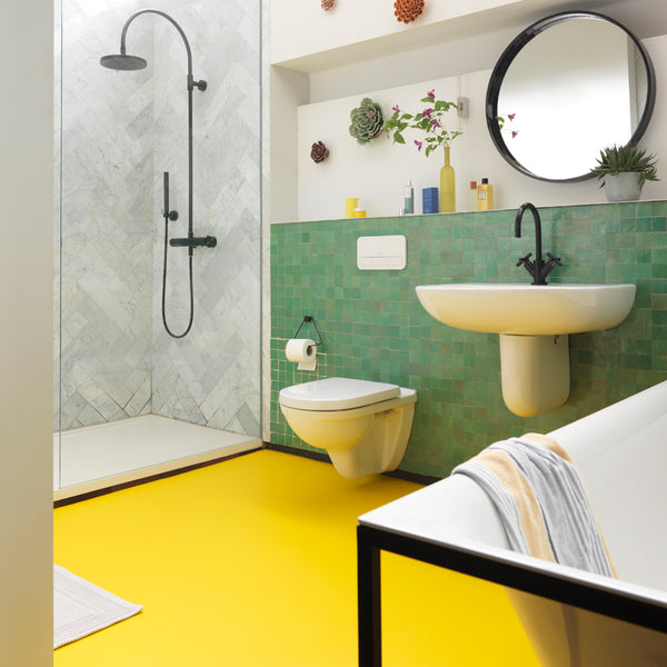 Bright Yellow Vinyl Flooring - The Colour Flooring Company